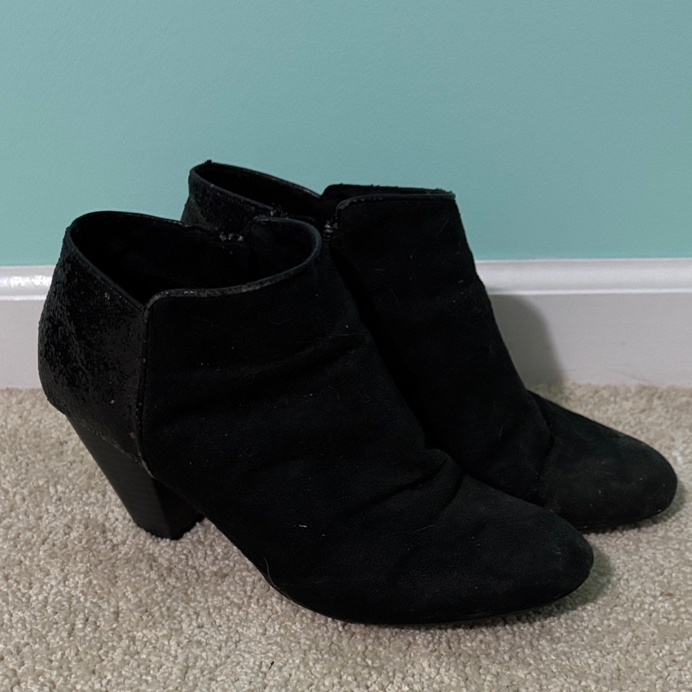 Metaphor Black Ankle Booties
